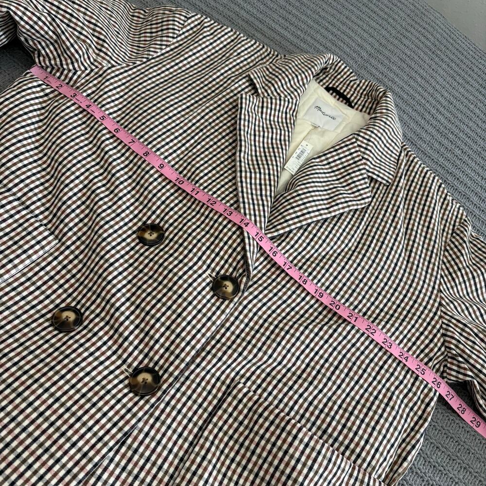 Madewell Padded Jacket Antique Cream Size XXL Double Breasted Academia New - Picture 8 of 12